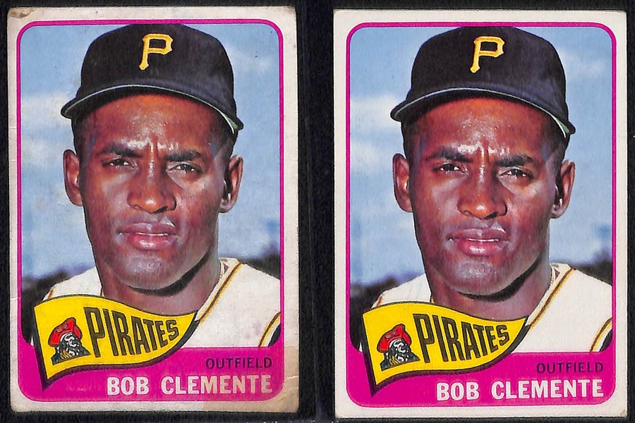 Lot of (4) Roberto Clemente Cards w. 1963 Topps, 1964 Topps, and (2) 1965 Topps 
